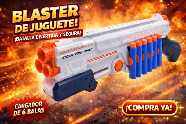 Pistola metralleta dardos